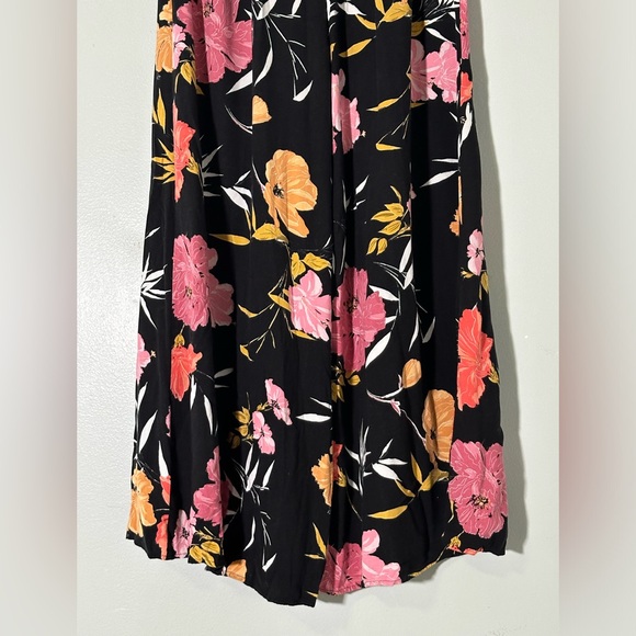 Guess Womens Charissa High Waist Pleated Floral Wide Leg Pants Size 2 Pockets - Picture 9 of 12